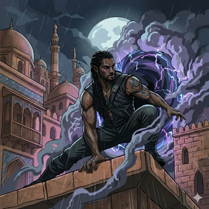 Nua emerges from the shadows