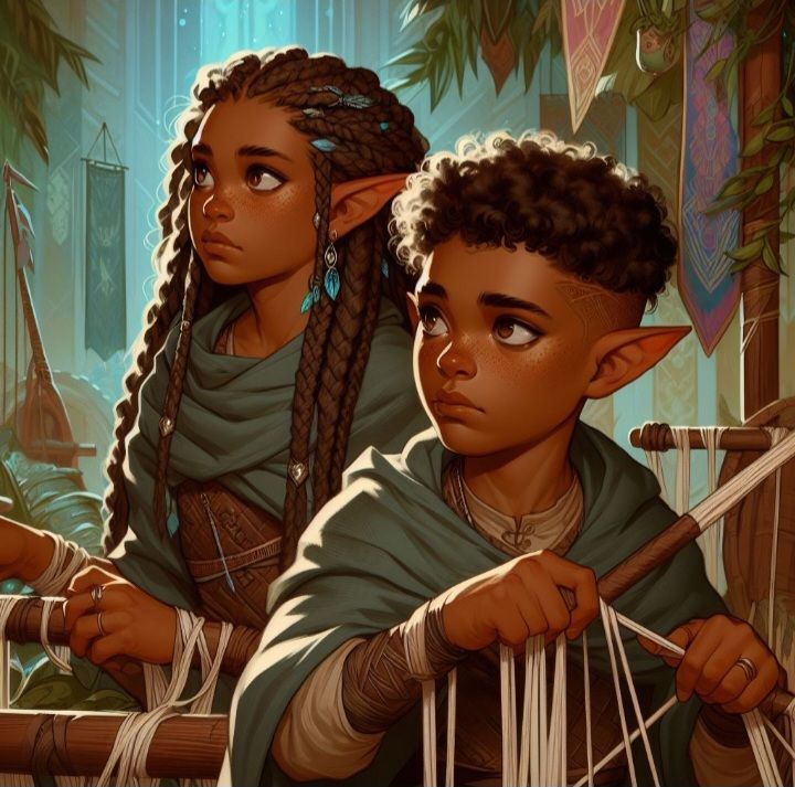 The twins, age 7